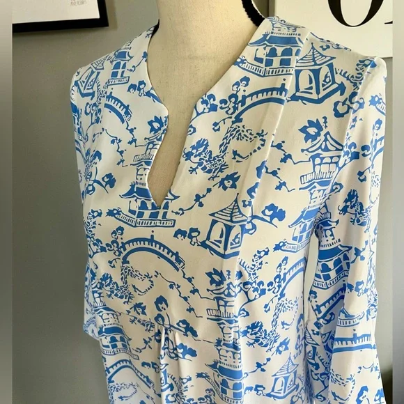 Jude Connally Kerry Chinoiserie Print Dress - Picture 3 of 9